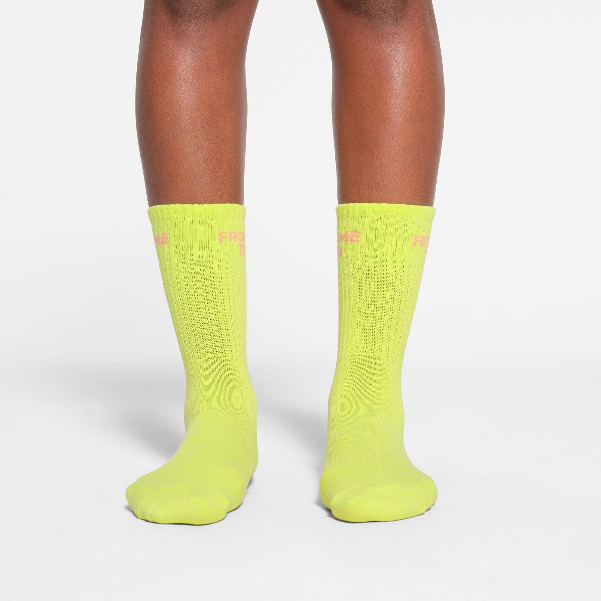 SKIMS RIBBED CREW SOCK 5-PACK | DAFFODIL BABY PINK MULTI - ÇORAP