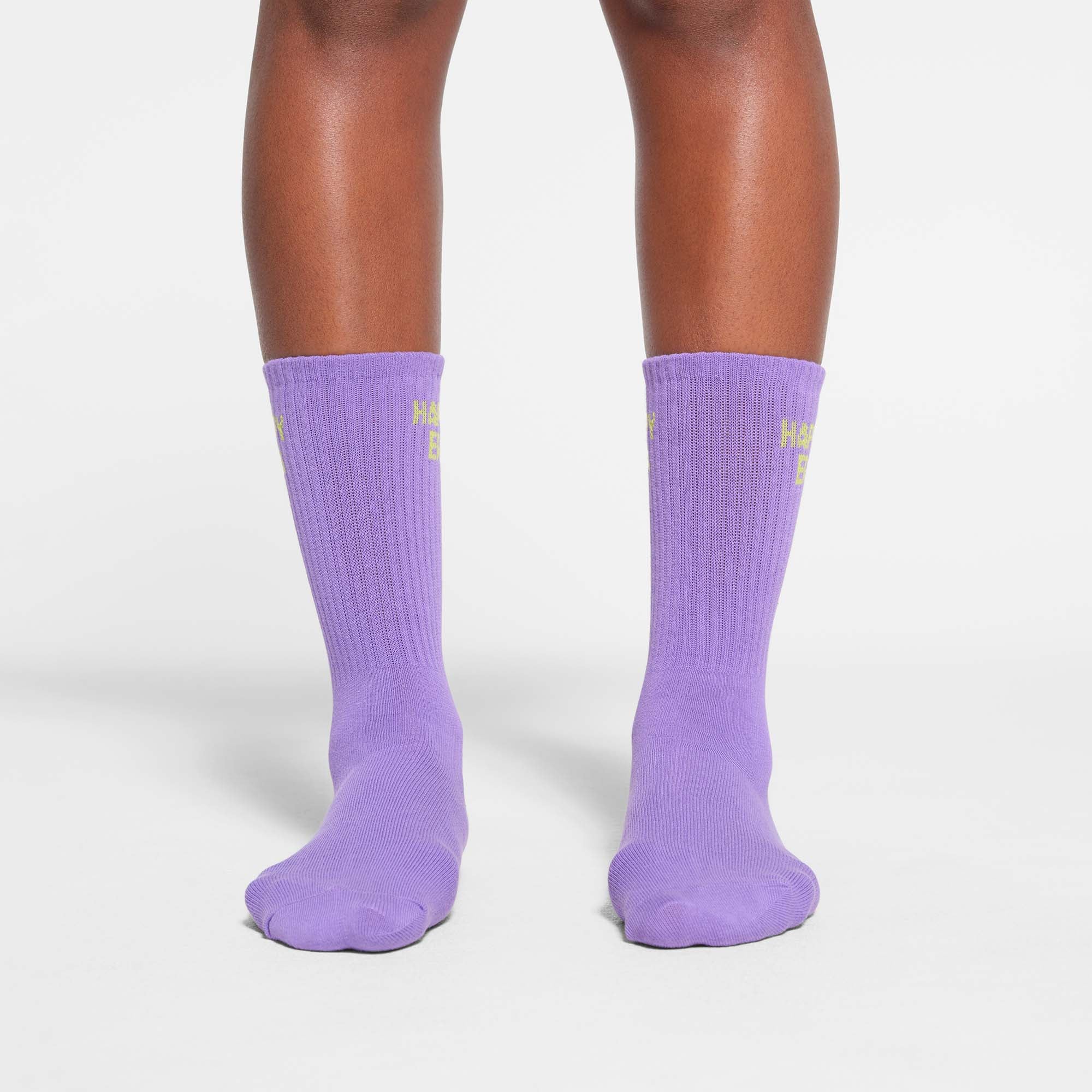 SKIMS RIBBED CREW SOCK 5-PACK | DAFFODIL BABY PINK MULTI - ÇORAP