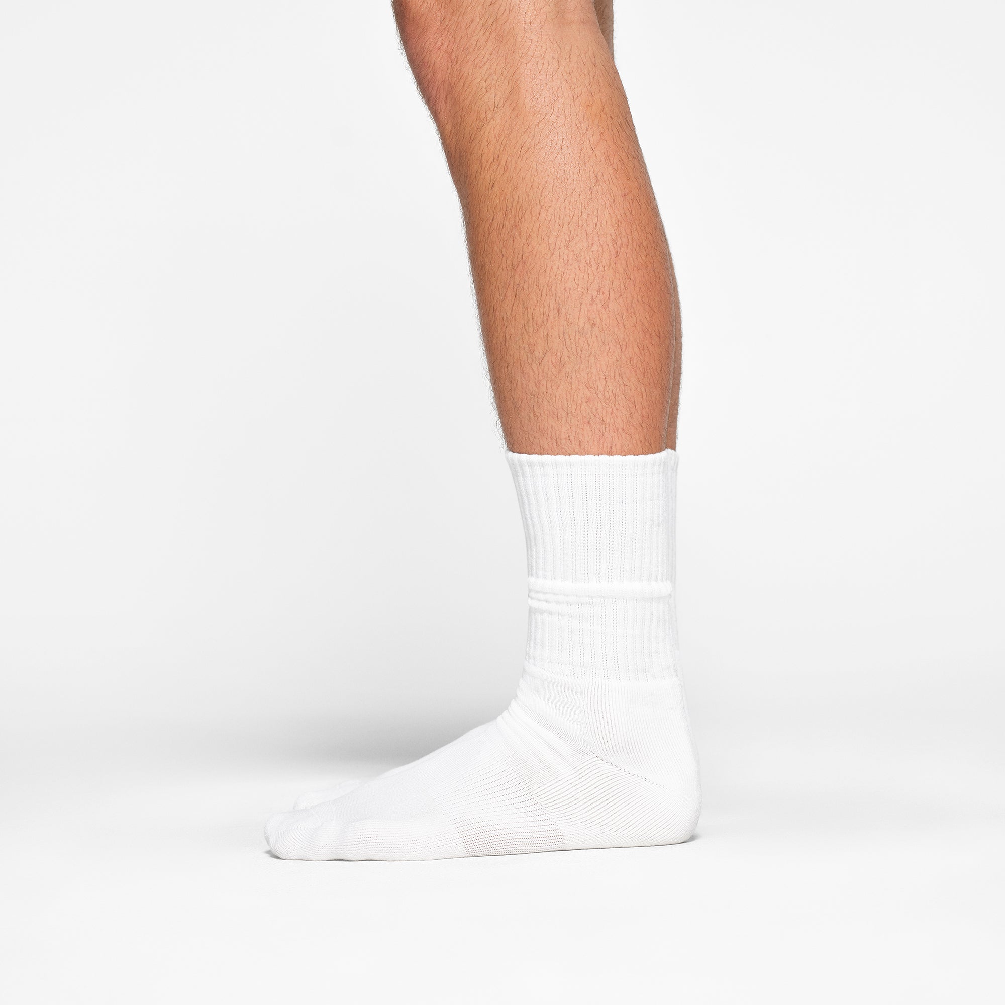 SKIMS MENS TUBE CREW SOCK 3-PACK | CHALK - ÇORAP