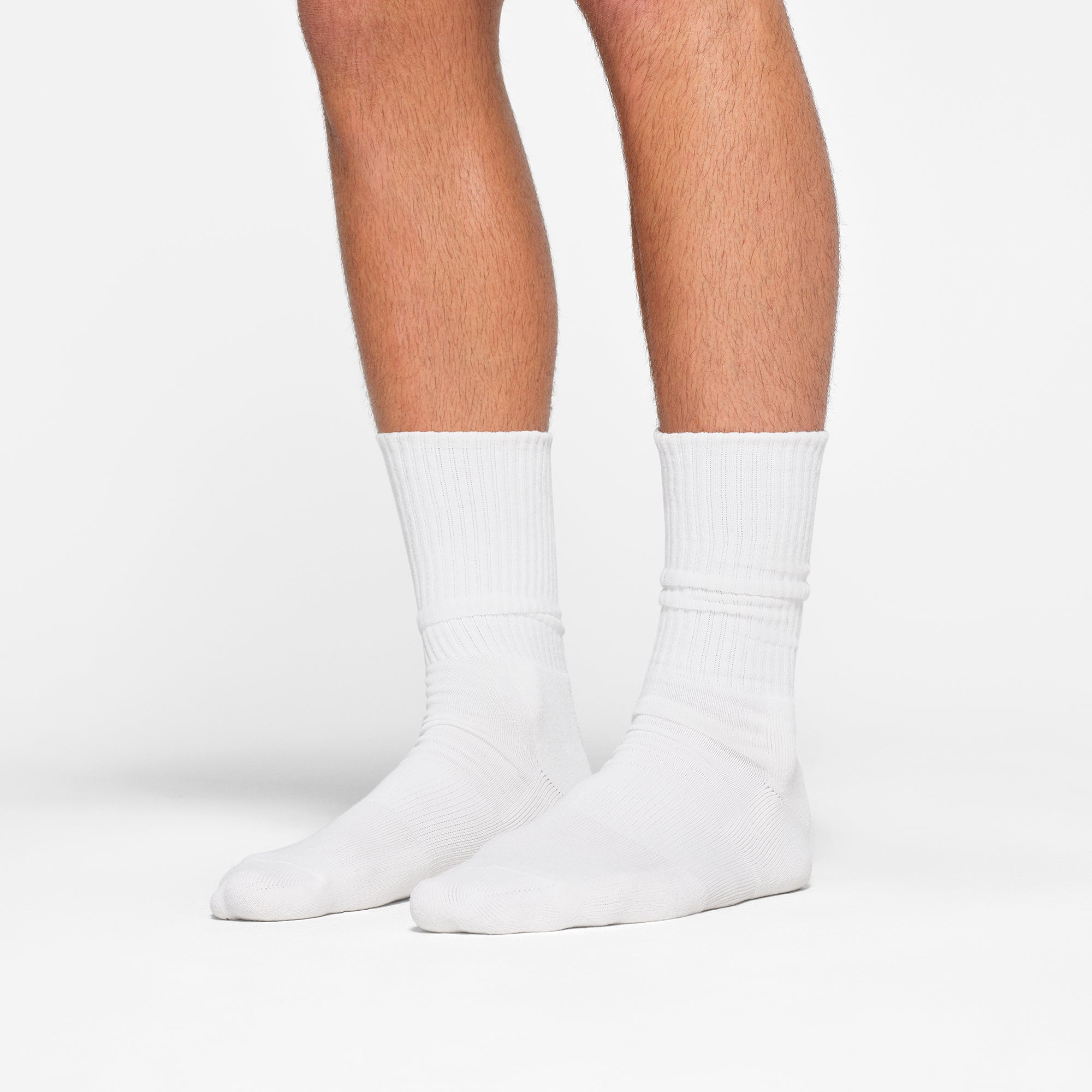 SKIMS MENS TUBE CREW SOCK 3-PACK | CHALK - ÇORAP