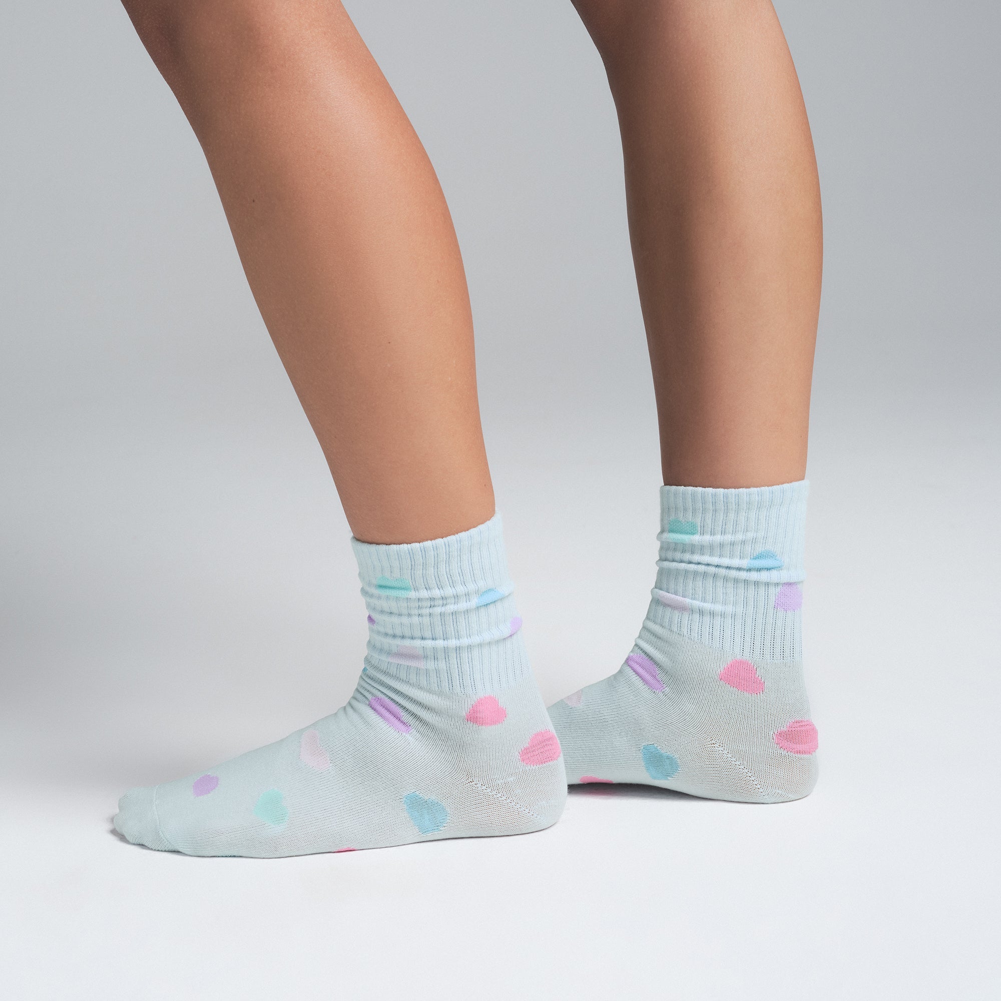 SKIMS RIBBED CREW SOCK 3-PACK | BUTTER MULTI - ÇORAP
