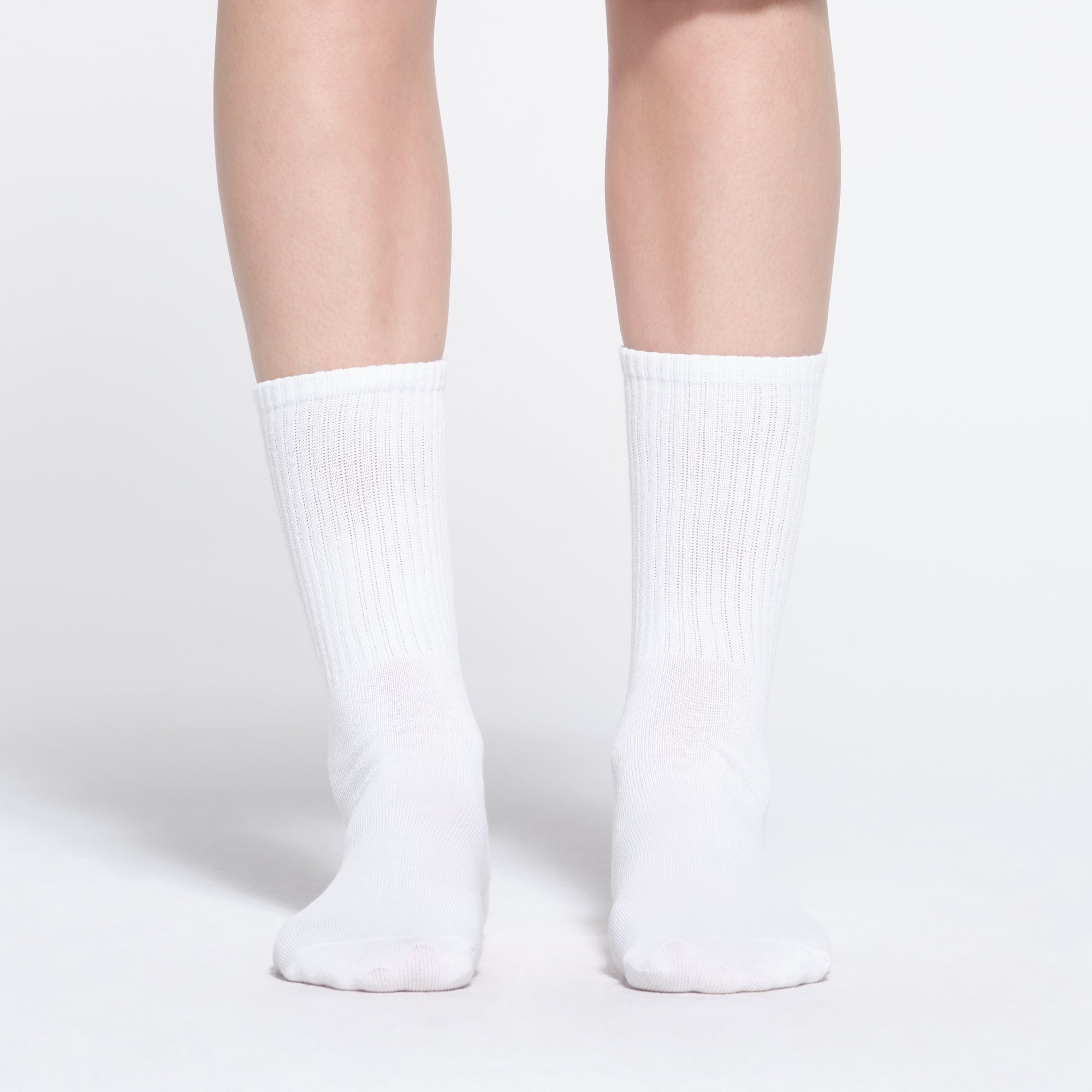 SKIMS RIBBED CREW SOCK | SNOW - ÇORAP