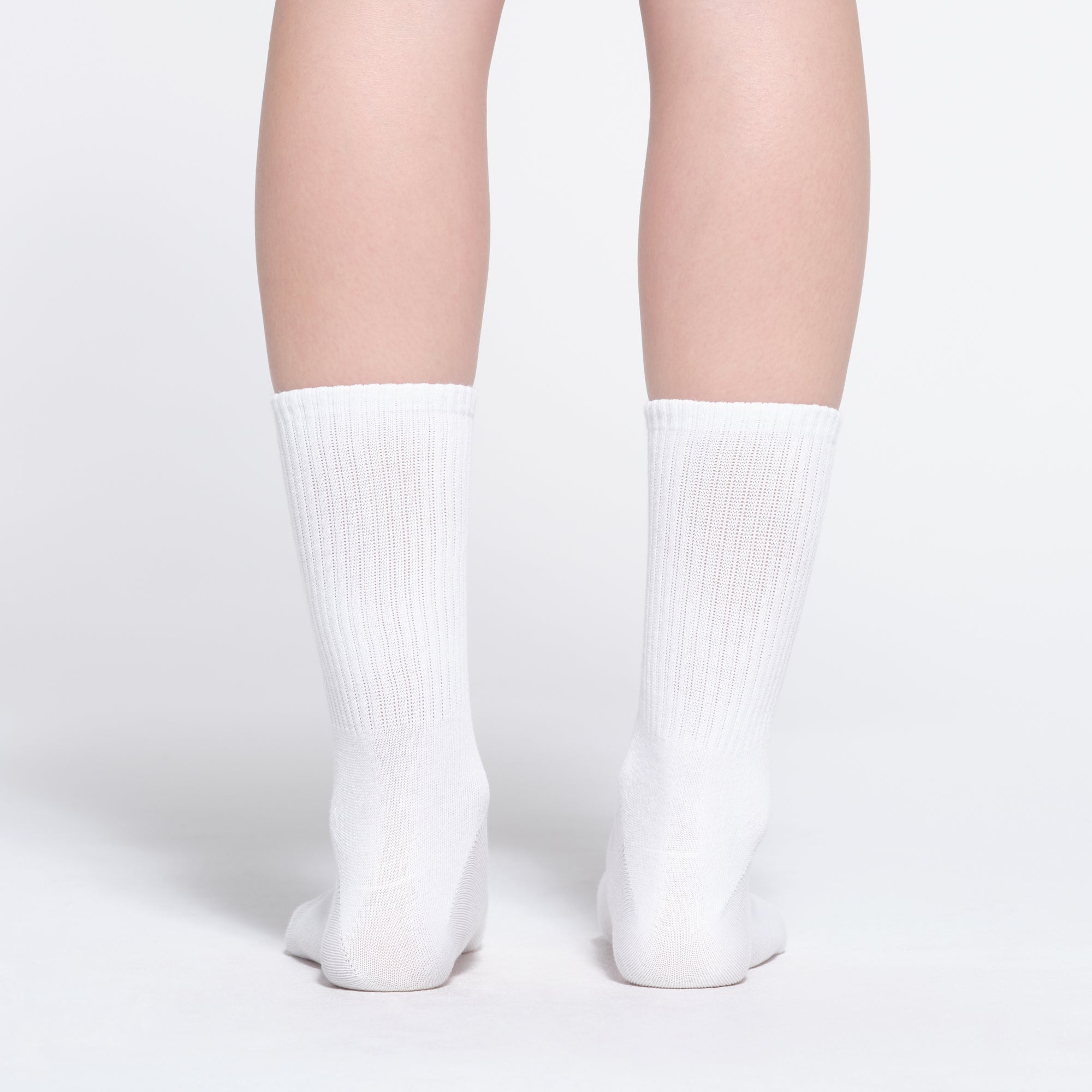 SKIMS RIBBED CREW SOCK | SNOW - ÇORAP