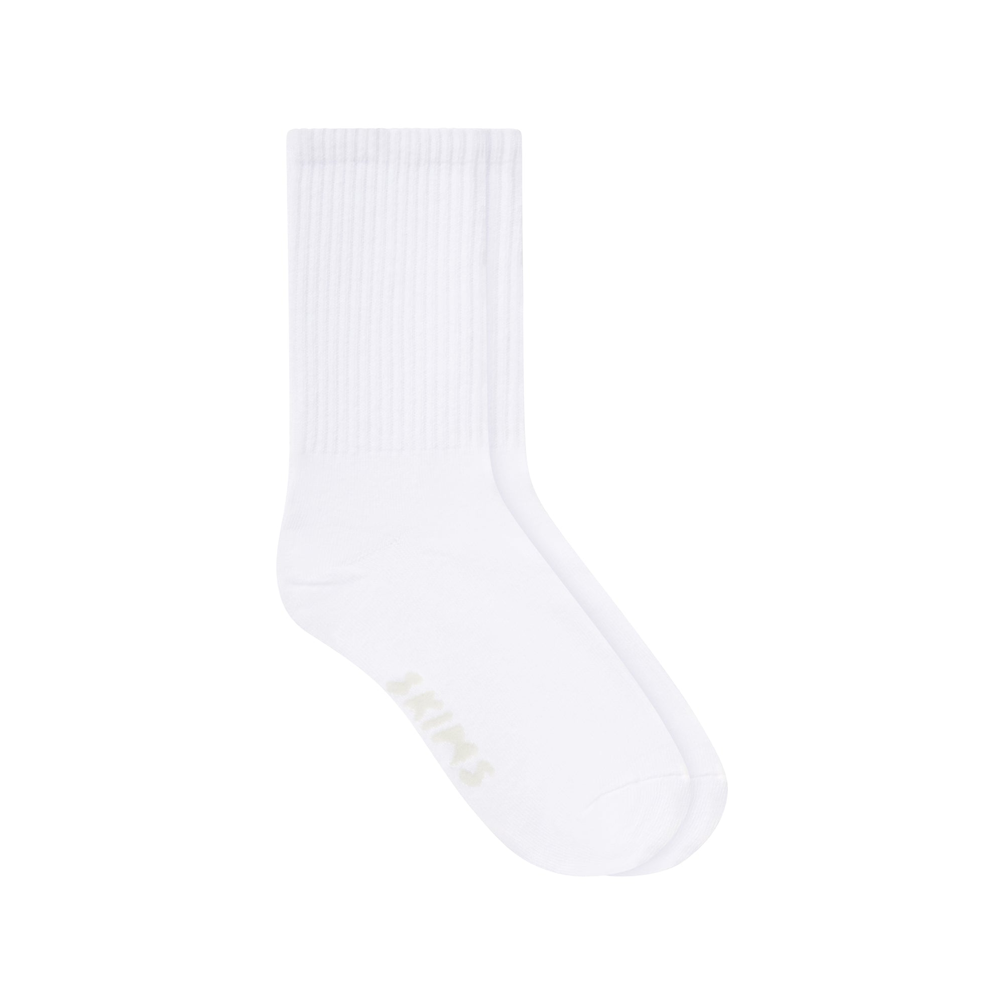 SKIMS RIBBED CREW SOCK | SNOW - ÇORAP