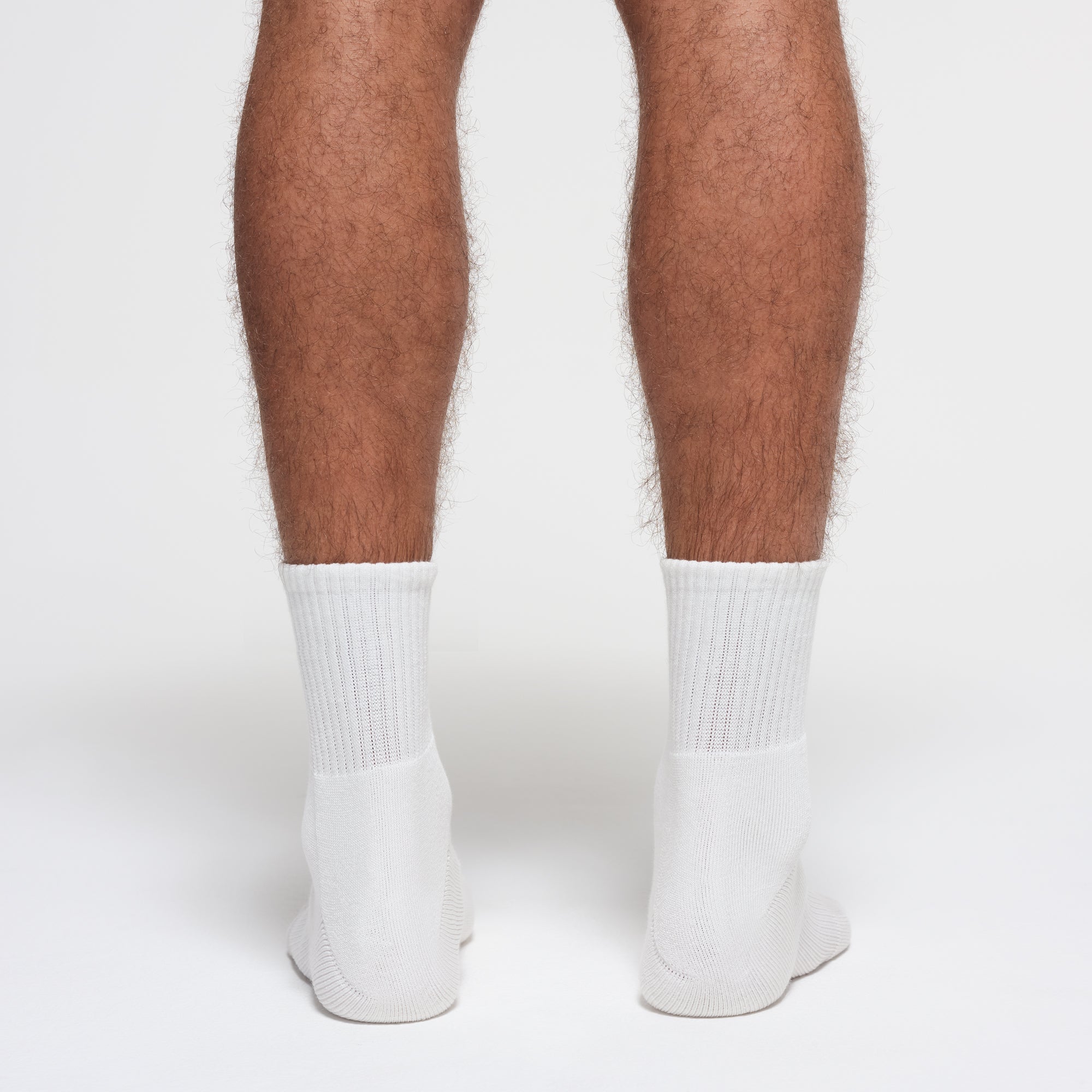 SKIMS MENS QUARTER CREW SOCK 3-PACK | CHALK - ÇORAP
