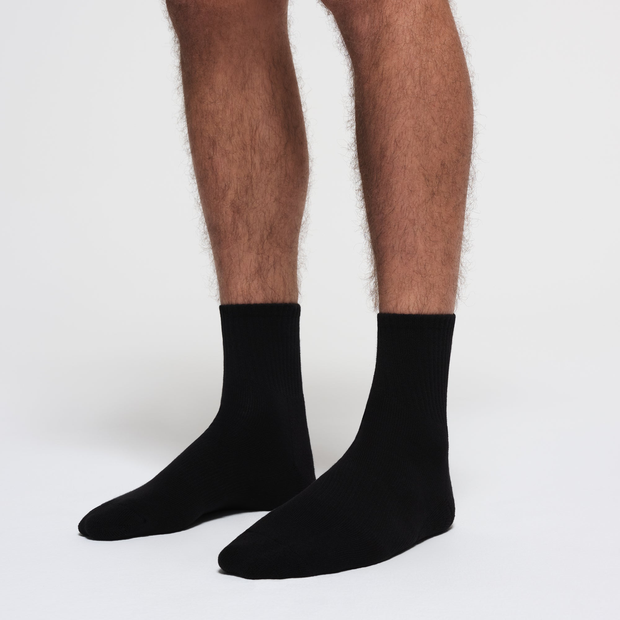 SKIMS MENS QUARTER CREW SOCK 3-PACK | ONYX - ÇORAP