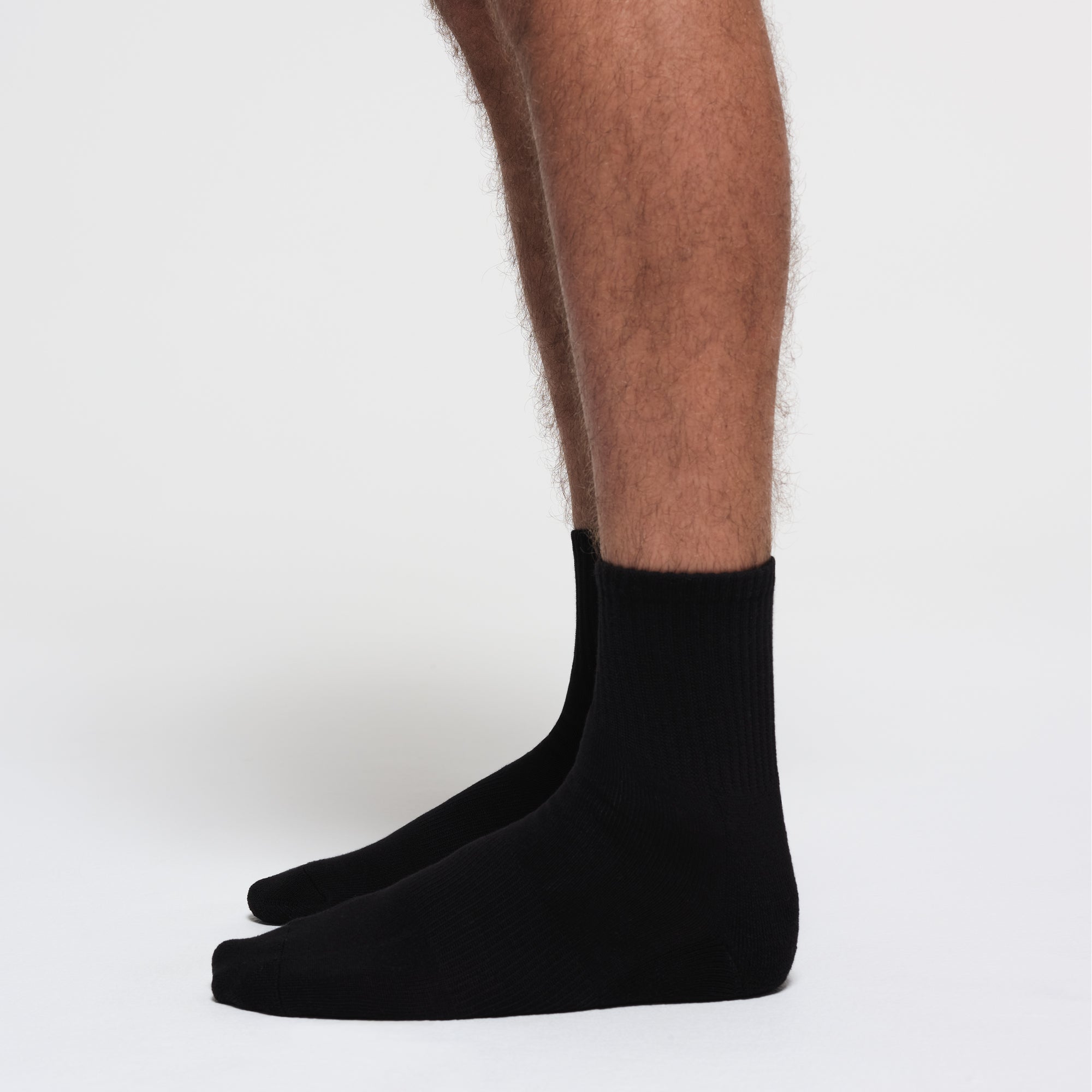SKIMS MENS QUARTER CREW SOCK 3-PACK | ONYX - ÇORAP
