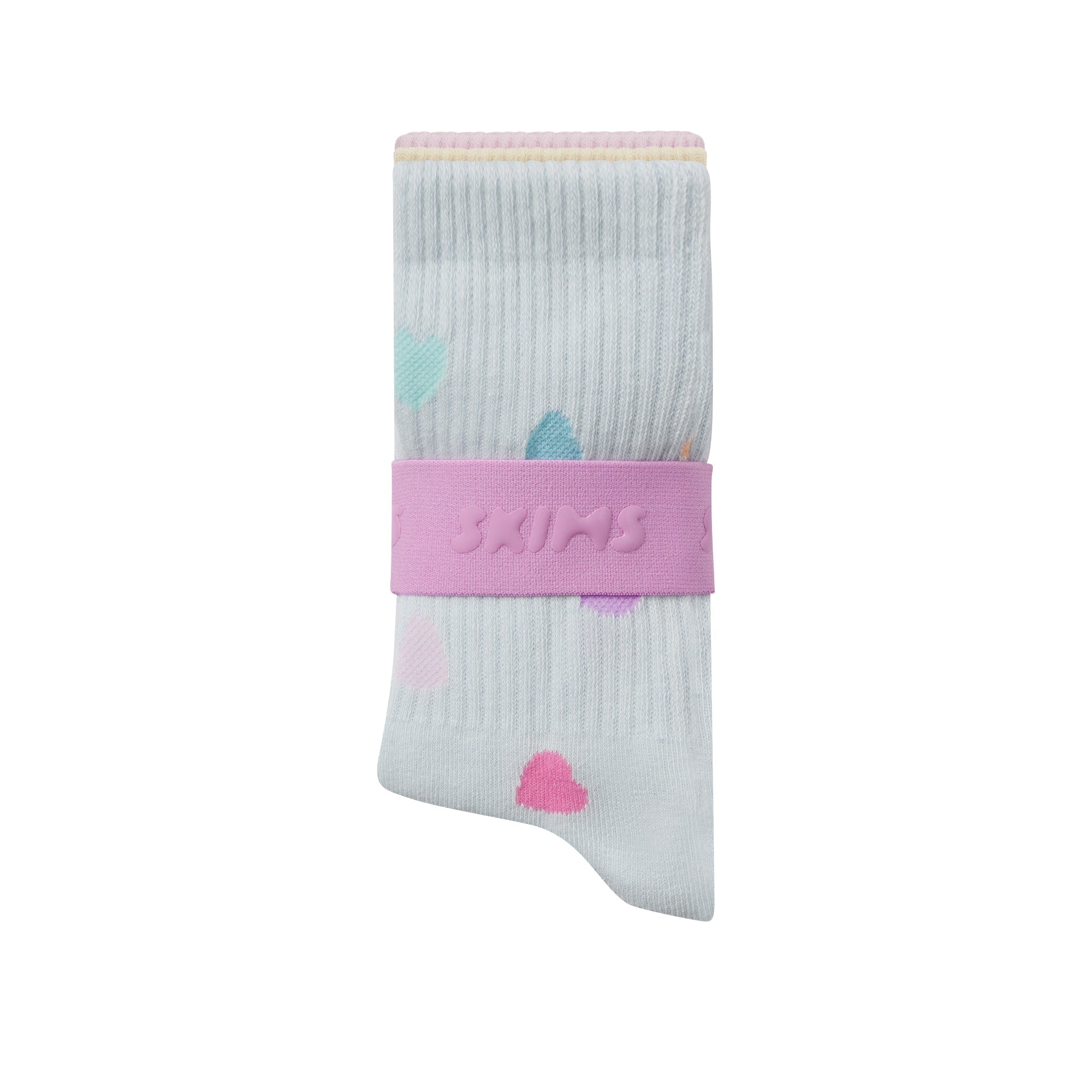 SKIMS RIBBED CREW SOCK 3-PACK | BUTTER MULTI - ÇORAP