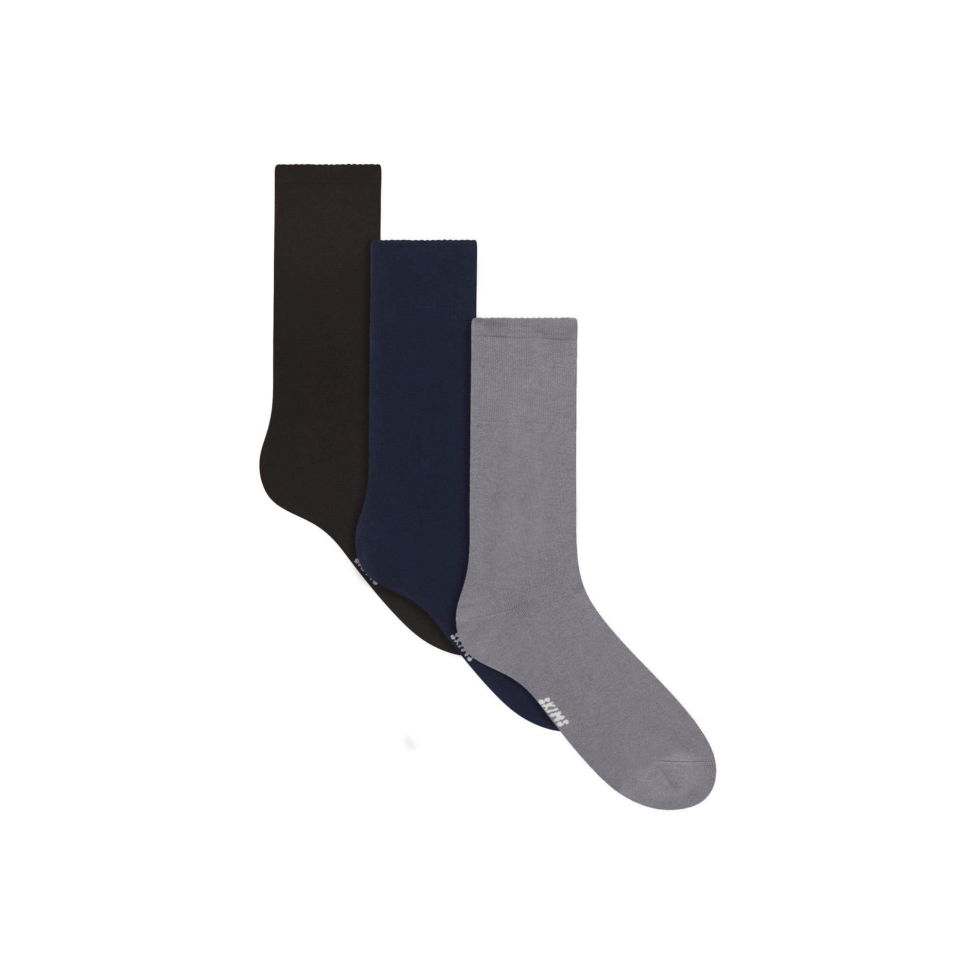 SKIMS MENS DAY SOCK 3-PACK | GUNMETAL NAVY MULTI - ÇORAP