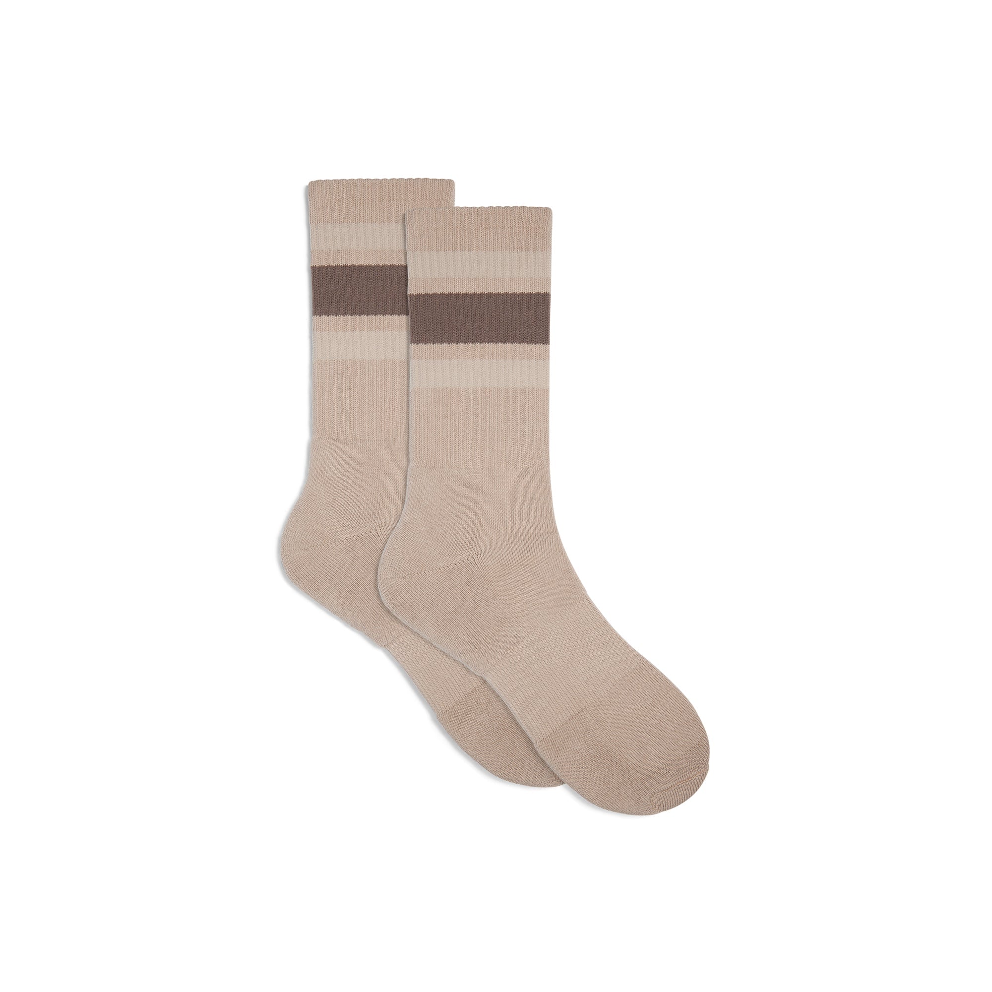 SKIMS MENS EVERYDAY STRIPE SOCK | TAN - ÇORAP