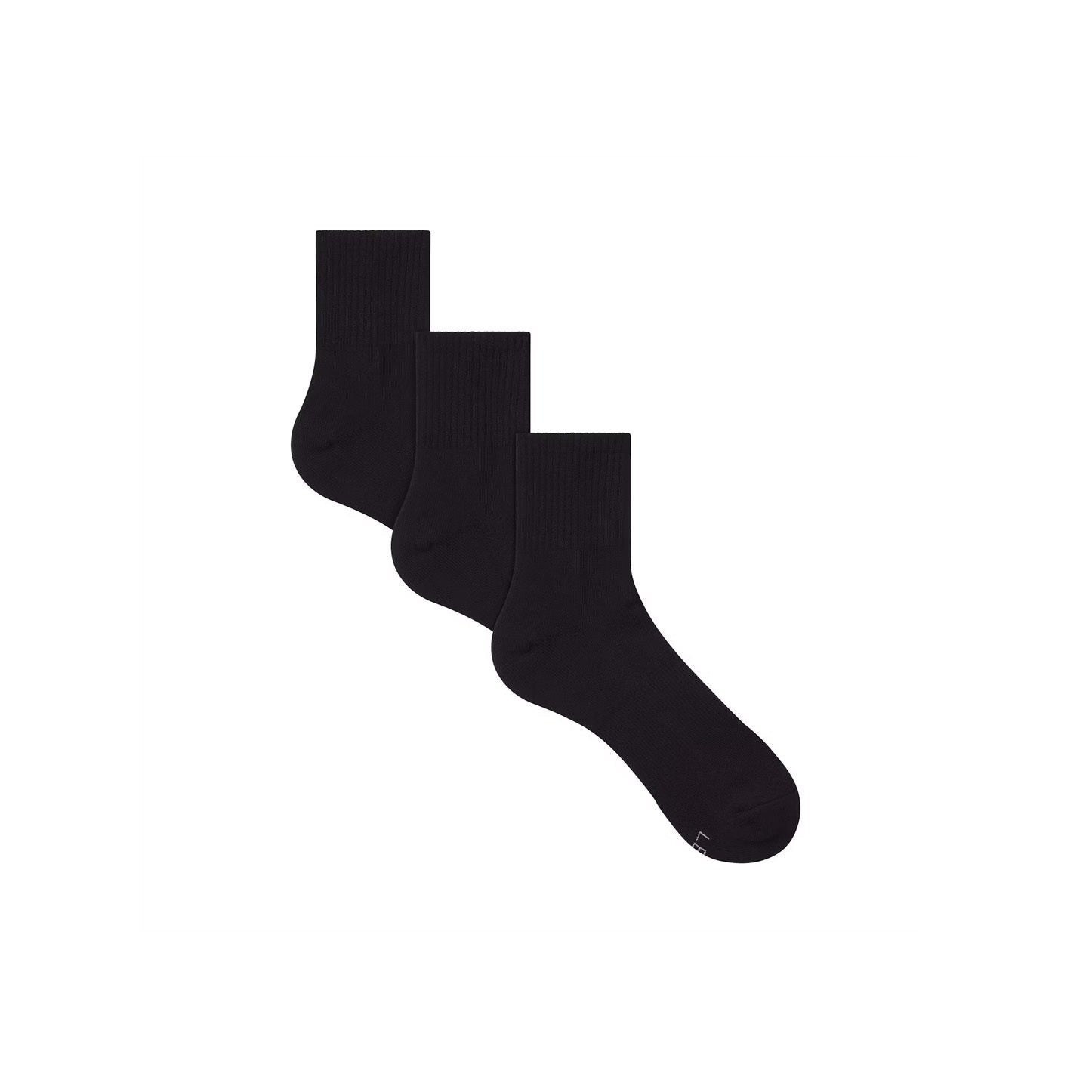 SKIMS MENS QUARTER CREW SOCK 3-PACK | ONYX - ÇORAP