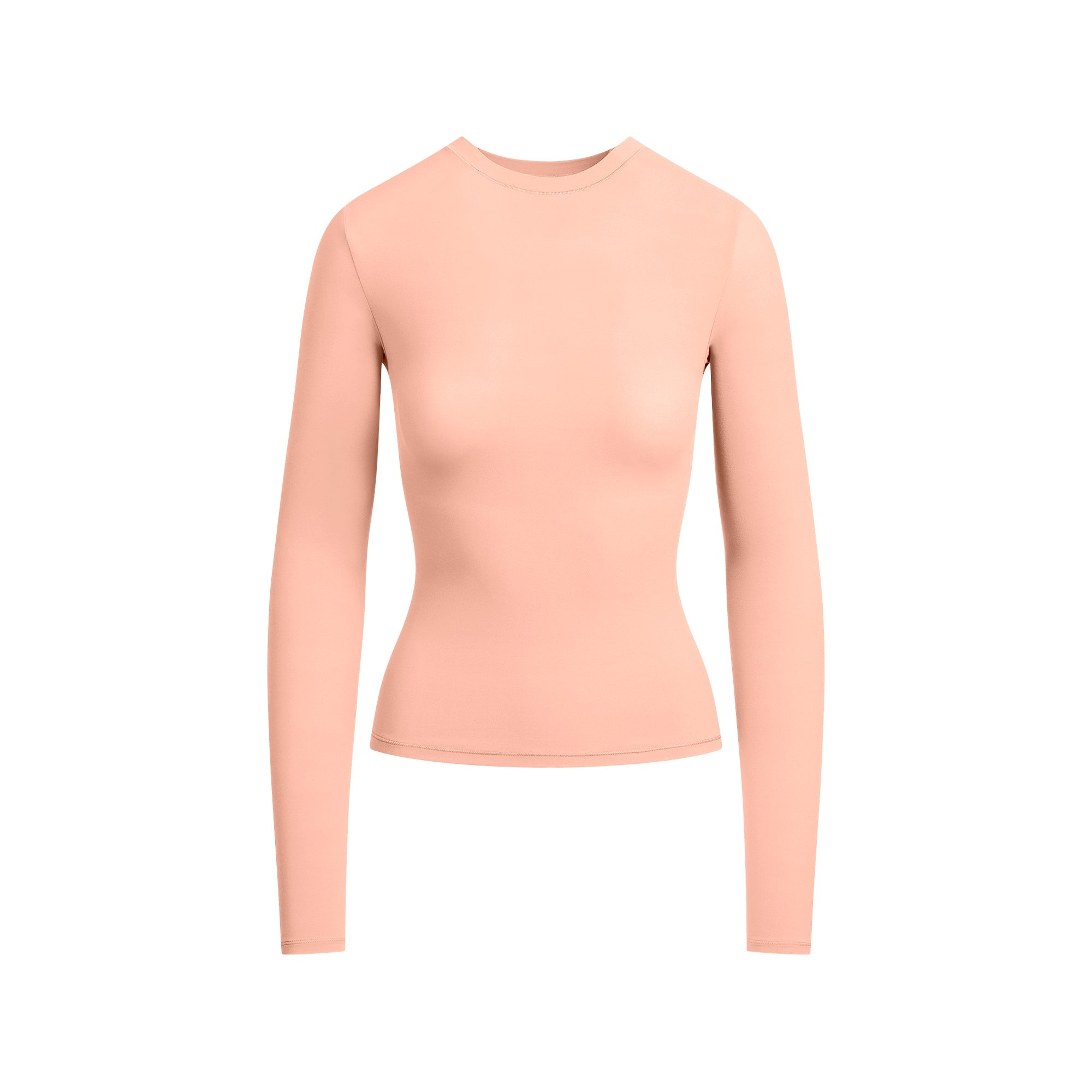 SKIMS FITS EVERYBODY LONG SLEEVE T-SHIRT | DESERT CLAY - TİŞÖRT