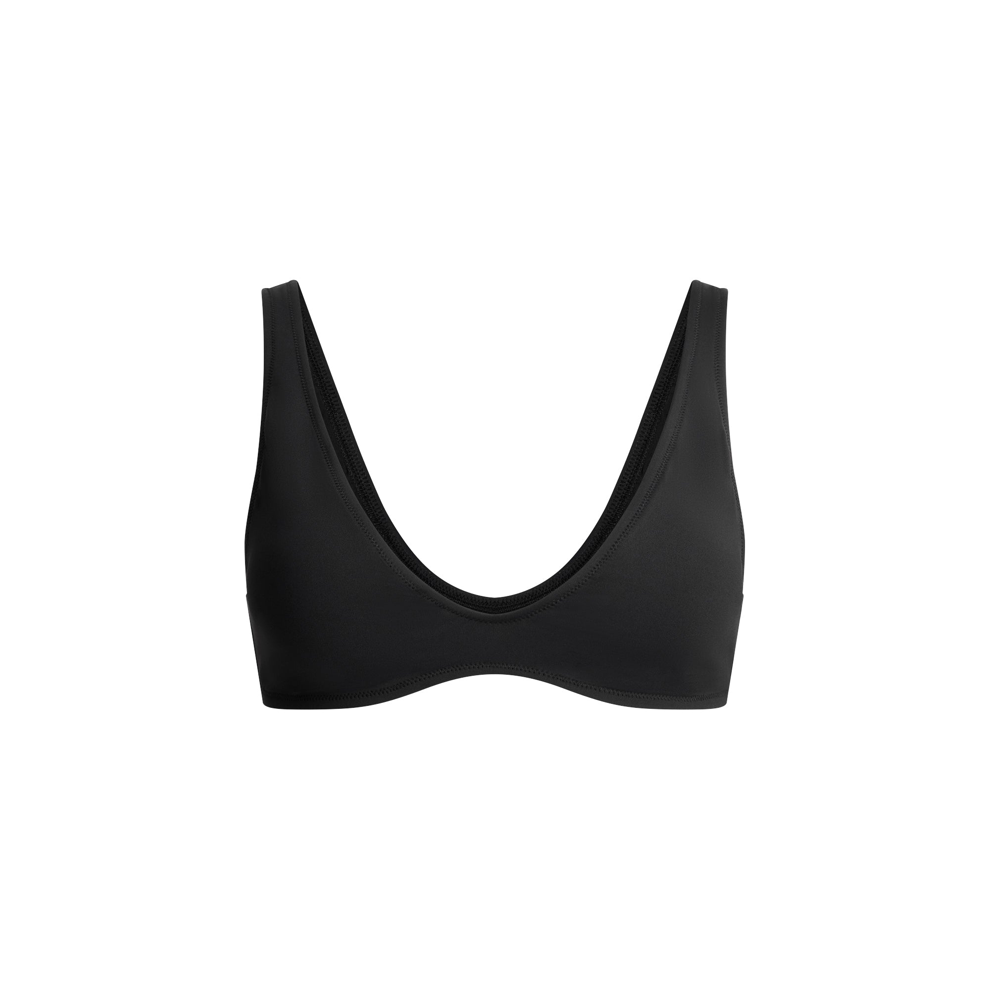 SKIMS SIGNATURE SWIM PLUNGE BIKINI TOP | ONYX - BIKINI ÜSTÜ