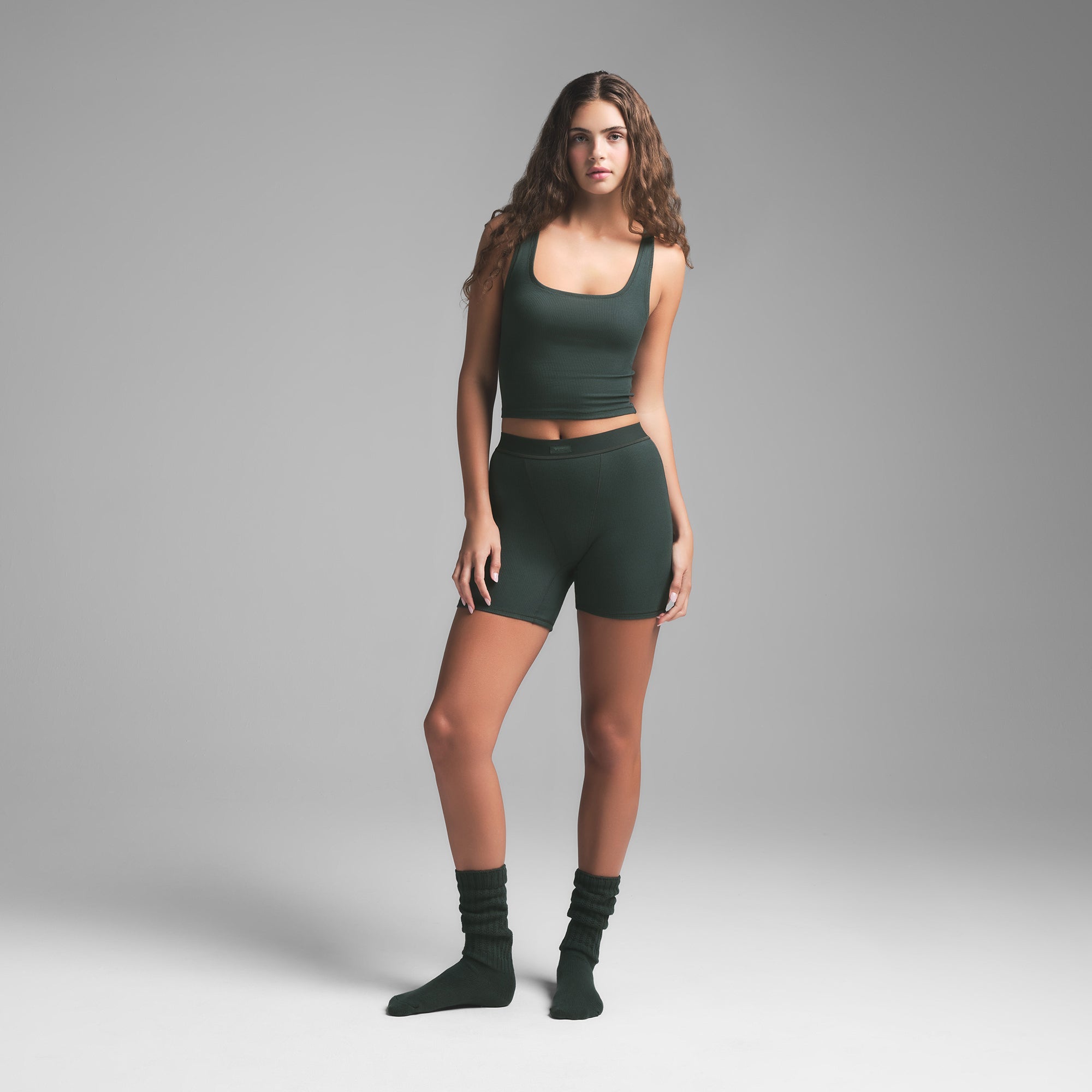 SKIMS SLOUCH SOCK 3-PACK | VAPOR SPRUCE - ÇORAP